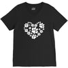 cat love paw V-Neck Tee