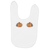 pumpkin skull hand Baby Bibs