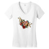 not today satan Women's V-Neck T-Shirt