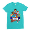 paw patrol birthday boy dad Ladies Fitted T-Shirt