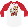 triple beagle portrait 3/4 Sleeve Shirt