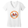 no moped Women's V-Neck T-Shirt