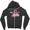 My Daughter Is A Survivor Zipper Hoodie