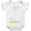star wars darth vader sith happens funny quote Baby Bodysuit