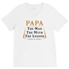 papa the man the myth the legend V-Neck Tee