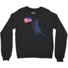 Patriotic T-Rex Crewneck Sweatshirt