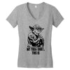 my yoda shirt, this is Women's V-Neck T-Shirt