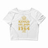 kings are born in 1964 Crop Top