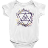 20 Dice Flowers Baby Bodysuit