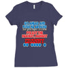push me around granny Ladies Fitted T-Shirt