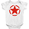 military starfunny retro army war vietnam usa britain fashion Baby Bodysuit
