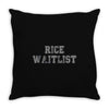 rice waitlist Throw Pillow