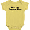 first line second line Baby Bodysuit
