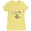 where the side quest ends Ladies Fitted T-Shirt