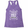 vintage made in 1957 perfectly aged a living legend Racerback Tank