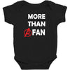Avengers More Than A Fan Baby Bodysuit
