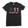 9.11 Patriot Day We Will Never Forget Ladies Fitted T-Shirt