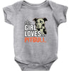 This Girl Loves Pitbull Baby Onesie