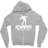 zombies only want a hug bad taste haloween zombie pop culture gift Zipper Hoodie