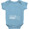 baby now loading funny ladies Baby Onesie