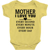 I Love You Mother Baby Bodysuit