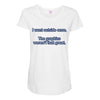 i went outside once (3) Maternity Scoop Neck T-shirt
