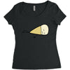 ice cream Women's Triblend Scoop T-shirt
