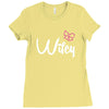 Wifey white Ladies Fitted T-Shirt