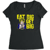 eat big get big Women's Triblend Scoop T-shirt