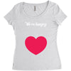 We're Hungry with Heart Women's Triblend Scoop T-shirt