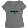 middle hertz Women's Triblend Scoop T-shirt