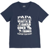 papa super saiyan vegeta V-Neck Tee