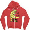 tyrannosaurus rex Zipper Hoodie