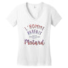l homme parfait est motard Women's V-Neck T-Shirt