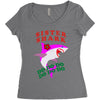 Sister Shark -Shark Do Do Do Women's Triblend Scoop T-shirt