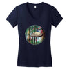 Stitch And Totoro Women's V-Neck T-Shirt