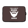 funny beards printed Laptop sleeve