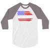 american flag we the people 3/4 Sleeve Shirt