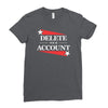 delete your account Ladies Fitted T-Shirt