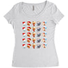christmas animal Women's Triblend Scoop T-shirt
