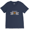 hockey mom rhinestone V-Neck Tee