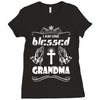 I Am One Blessed Grandma Ladies Fitted T-Shirt