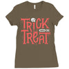 trick or treat Ladies Fitted T-Shirt