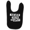 never trust a hippy Baby Bibs