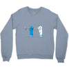 bad sock puppet Crewneck Sweatshirt