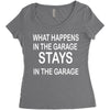 stays in the garage Women's Triblend Scoop T-shirt