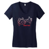 horror hands Women's V-Neck T-Shirt