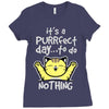 purrfect day Ladies Fitted T-Shirt