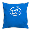 baby inside sticker vinyl decal Throw Pillow