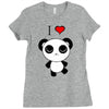 i love panda Ladies Fitted T-Shirt